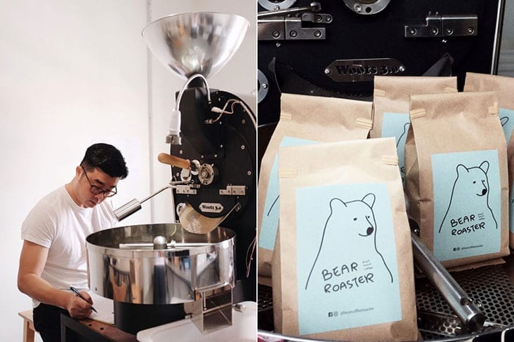 With Bear Coffee Roaster, Chris Yap can be more hands on with producing coffee