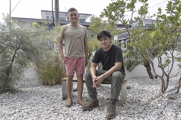 The look of the bakery is courtesy of Sputnik Forests Labs led by landscape artist Wei Ming (seated) and interior designer Chee Leong (standing).