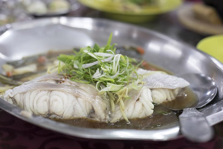 You can’t visit a seafood restaurant without ordering some steamed fish