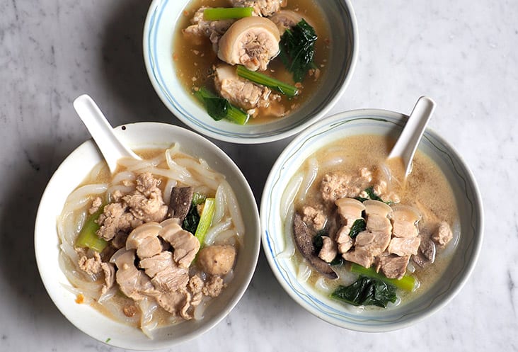 You can add sliced pork belly to your pork noodles