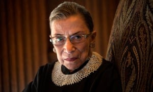 The late supreme court justice Ruth Bader Ginsburg.