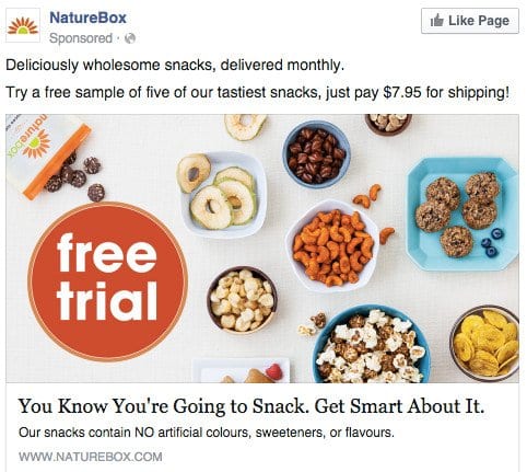 naturebox facebook photo ad