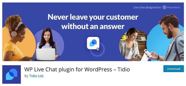 tidio wordpress live chat plugin