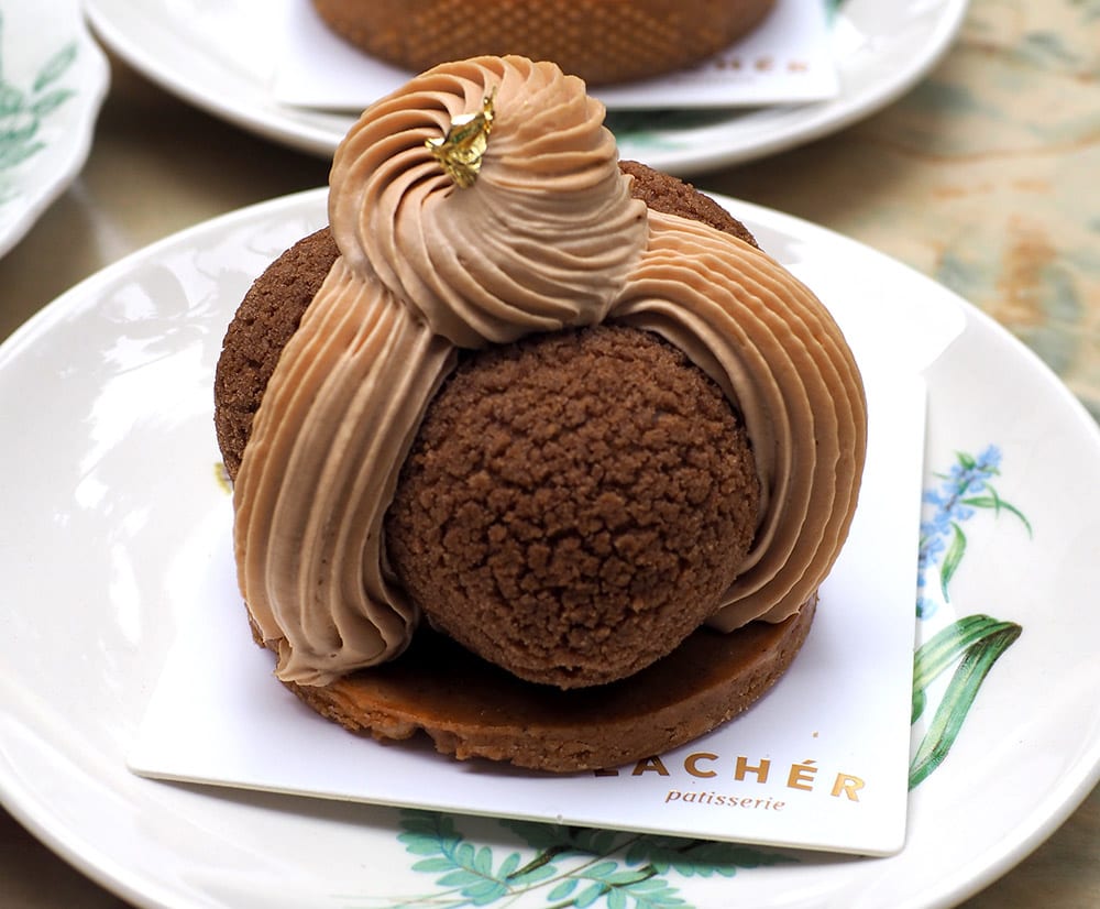The salted caramel Saint-Honore has 'choux' puffs filled with smooth caramel whip and a lovely almond praline crunch.