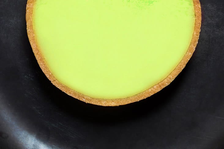 A tart with a difference — pairing fragrant pandan with citrusy lemon