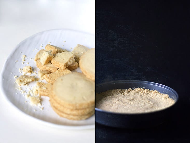 Digestive biscuits can be transformed into a simple tart shell