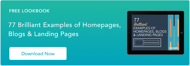 examples of brilliant homepage, blog, and landing page design