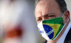 Brazil’s interim Health Minister Eduardo Pazuello was taken to hospital after suffering from dehydration and testing positive for coronavirus.