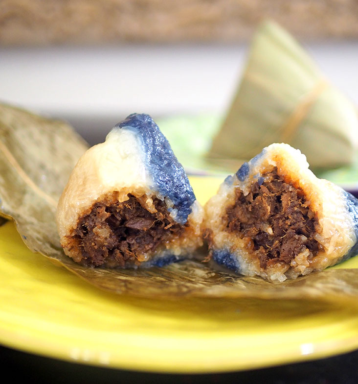 The 'bak chang' has lovely, soft glutinous rice generously stuffed with a meat filling