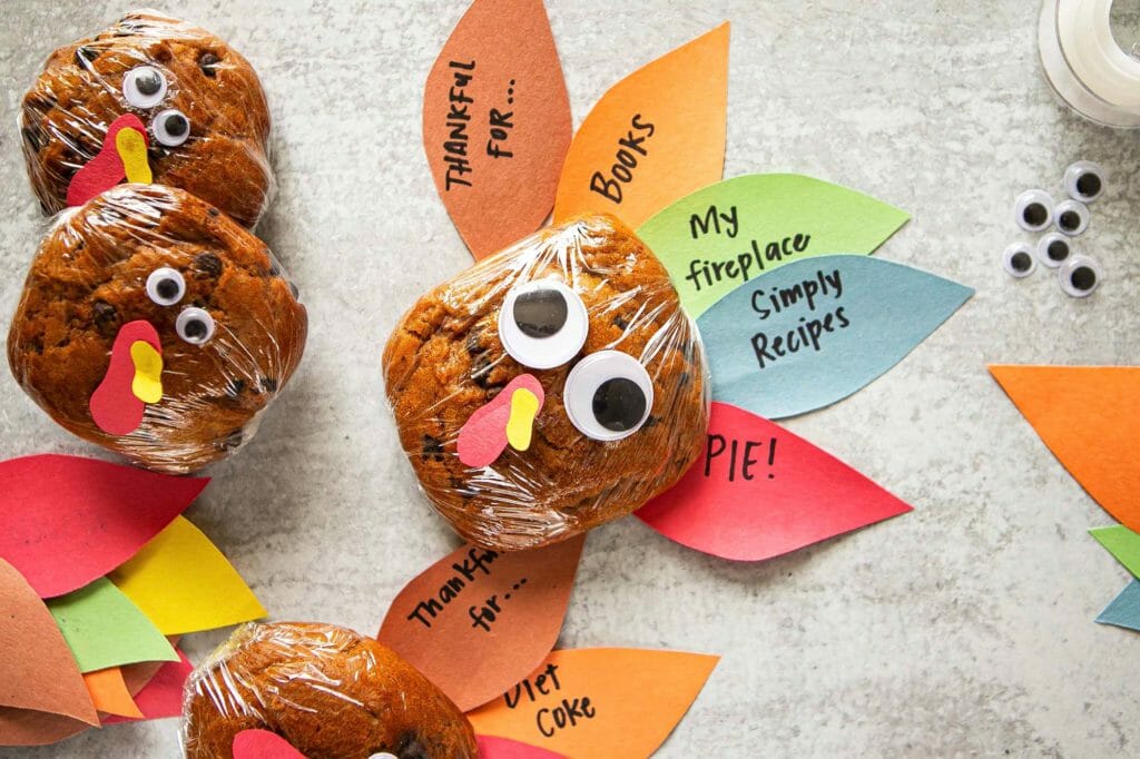 Send Thanksgiving Cookie Turkey kits as a Long-distance Thanksgiving idea.