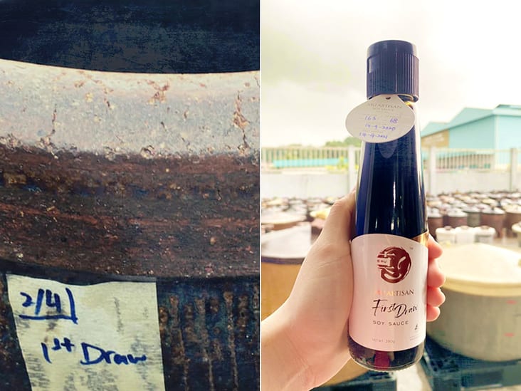 Mu Artisan’s First Draw Soy Sauce contains only 100 per cent first extraction soy sauce that has been fermented in brewing urns for nine months.