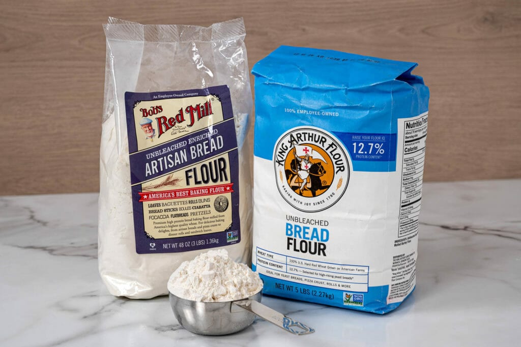 King Arthur and Bob's Red Mill bread flour