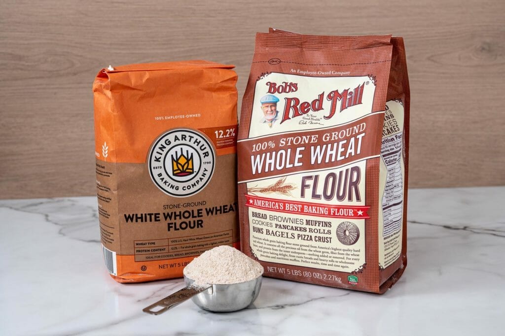 King arthur and bob's red mill whole wheat flour