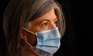 South Australia’s chief health officer, Nicola Spurrier, urges people to wear masks even as restrictions are being eased.