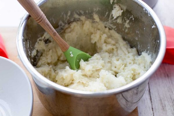 Mash the pressure cooker potatoes right in the instant pot!