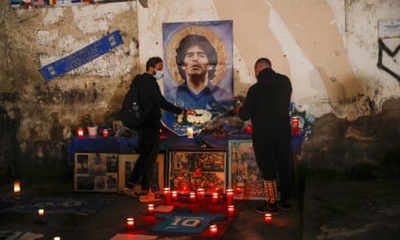 Diego Maradona’s fans mourn
