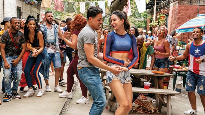 Anthony Ramos and Melissa Barrera in In the Heights