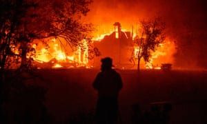 California wildfires live: thousands forced to evacuate as blazes rage across state | US news