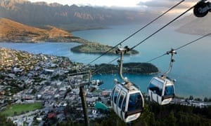 Skyline Gondola Cable Car in Queenstown, New Zealand. Australian trade Minister Simon Birmingham hopes a travel bubble between Australia and New Zealand can be put in place by the end of the year.