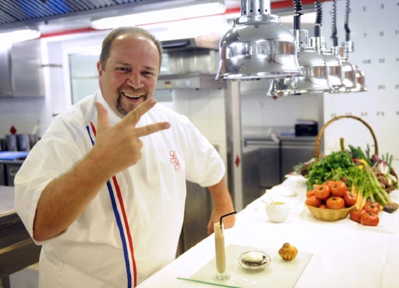 Gilles Goujon is the three-star chef of the Auberge du Vieux Puits restaurant in Fontjoncouse, France. ― AFP pic