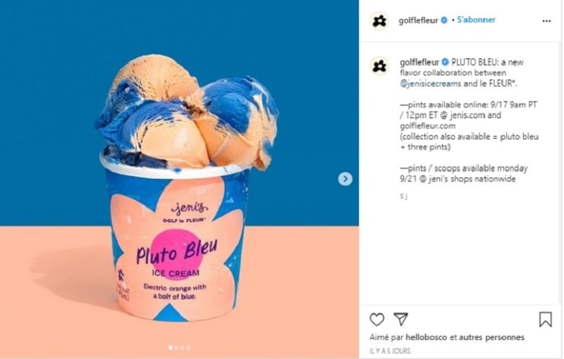 The new trendy ice cream was launched by acclaimed US rapper Tyler, the Creator (Golf le Fleur on Instagram). ― Picture via Instagram/Golf le Fleur
