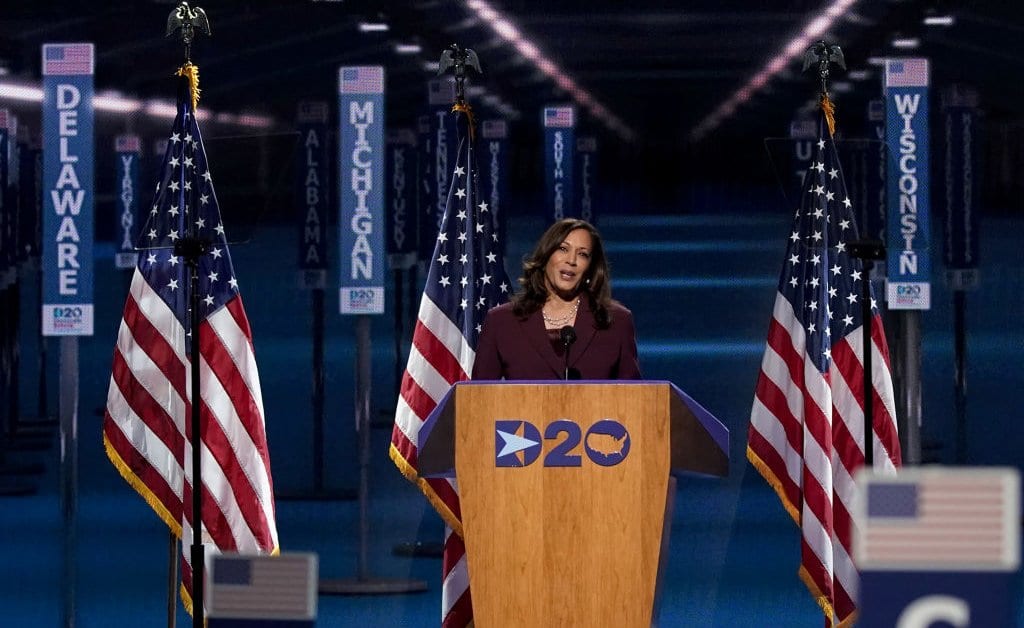Kamala Harris Accepts VP Nomination in Historic First
