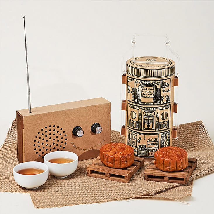 UNBOX by Huff and Puff's Tapao-Me-Home! set features tiffin carriers with hand drawn illustrations of shophouses in Ipoh. — Pictures courtesy of UNBOX by Huff and Puff