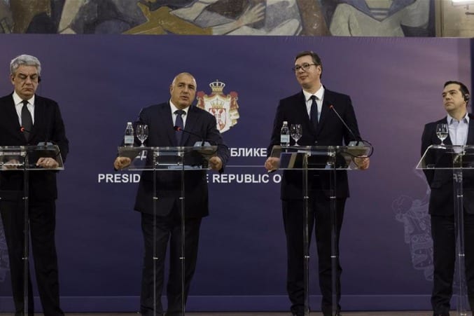 Leaders of Serbia, Bulgaria, Romania and Greece attend joint press conference