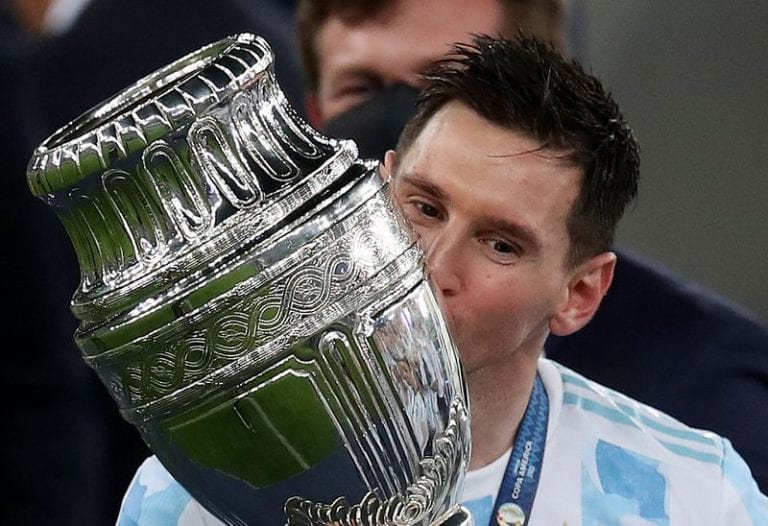 Football: Soccer-Messi breaks drought, win first major title with Argentina