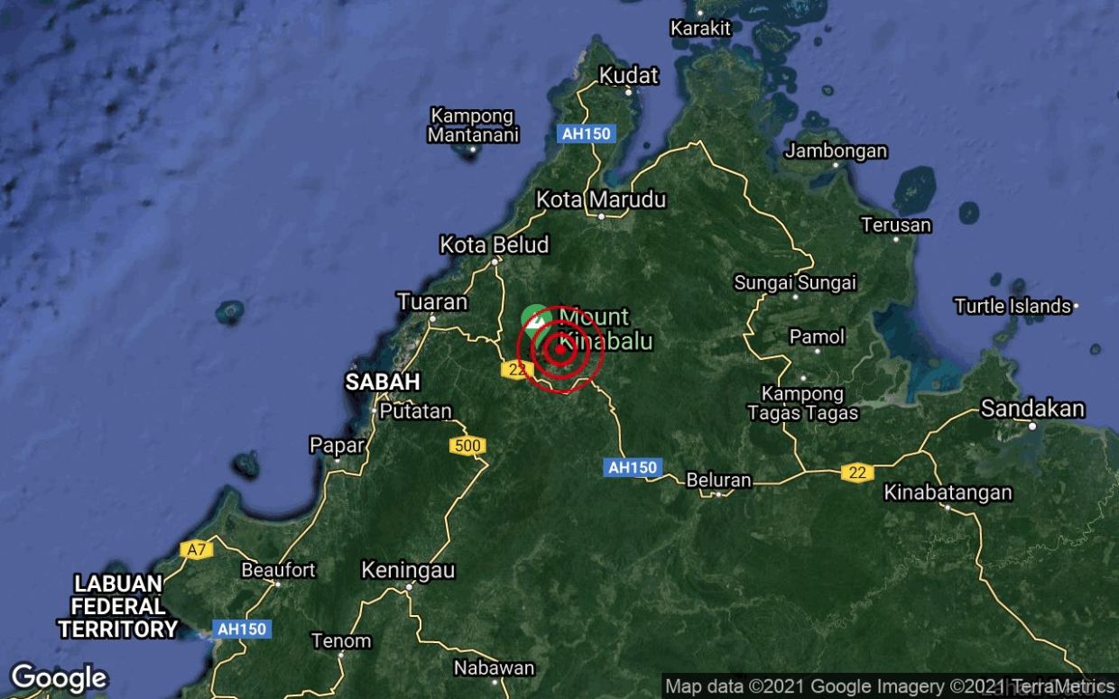 Weak Earthquake Hits Kundasang In Sabah Mywinet