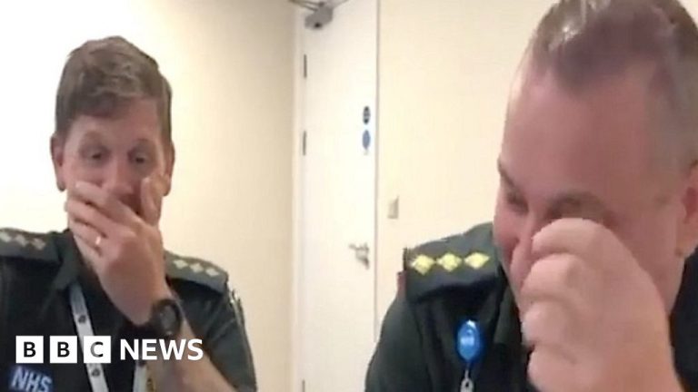 Luton paramedics’ out-take video wins social media praise