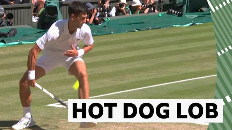 Wimbledon 2022: Novak Djokovic wins point after trick-shot lob against Cameron Norrie