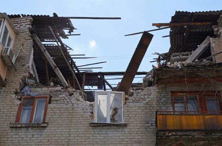 Ruined Lysychansk eerily silent, residents remain in bomb shelters, after fall to Russia